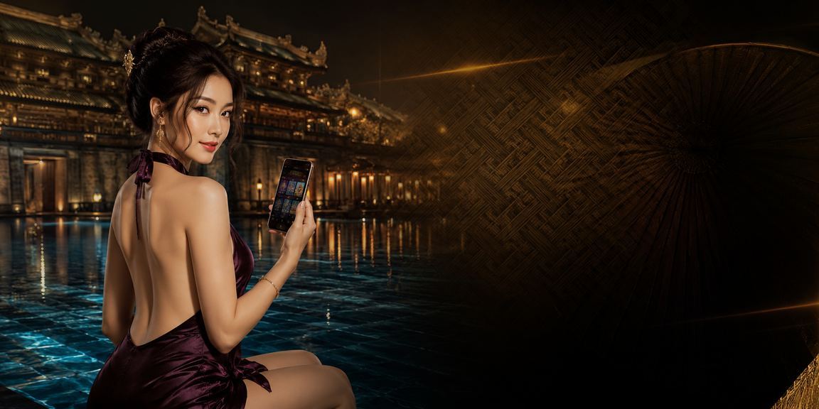 Người phụ nữ Huế đội nón lá dùng app casino trực tuyến nhận ưu đãi giải thưởng 1050
